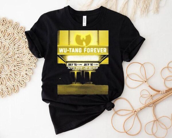 Wu Tang Clan Pop Up At Irving Plaza In New York On July 15 16 2025 Yellow Neon Marquee Shirt
