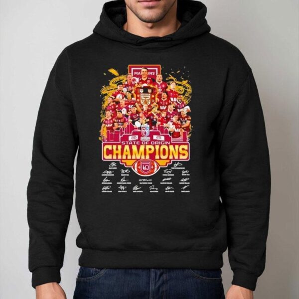 2025 Maroons State Of Origin Champions Signatures Shirt