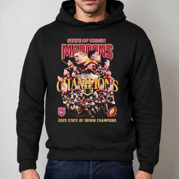 2025 State Of Origin Queensland Maroons State Of Origin Champions Shirt