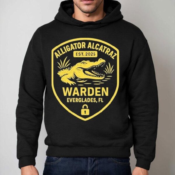 Alligator Alcatraz Warden Everglades Fl Est 2025 Gator Shirt