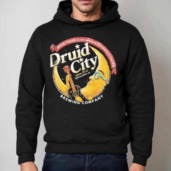 Beer Food Live Music Friendly Facis Druid City Shirt