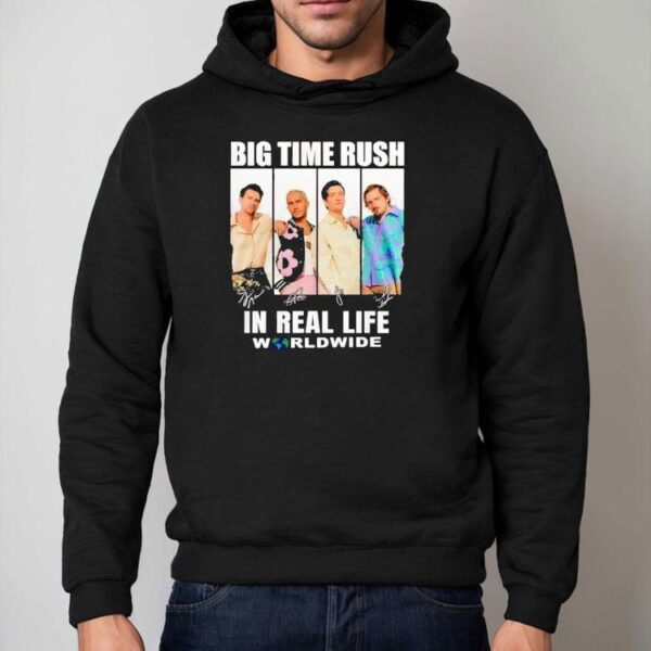 Big Time Rush X In Real Life Worldwide Signature Shirt