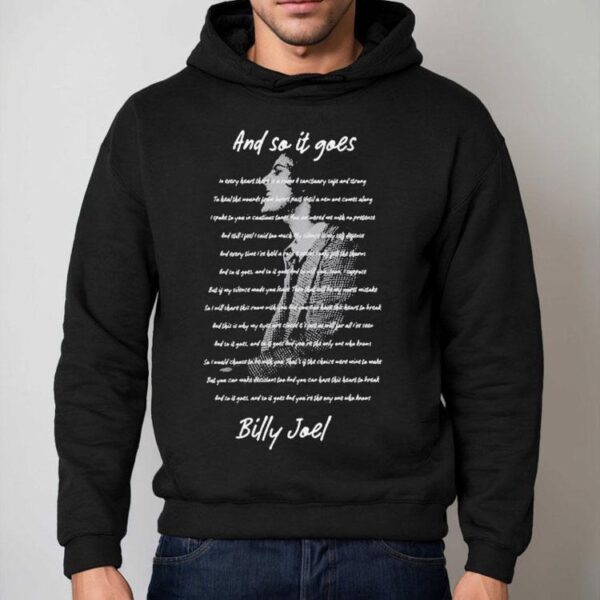 Billy Joel And So It Goes Lyrics Shirt