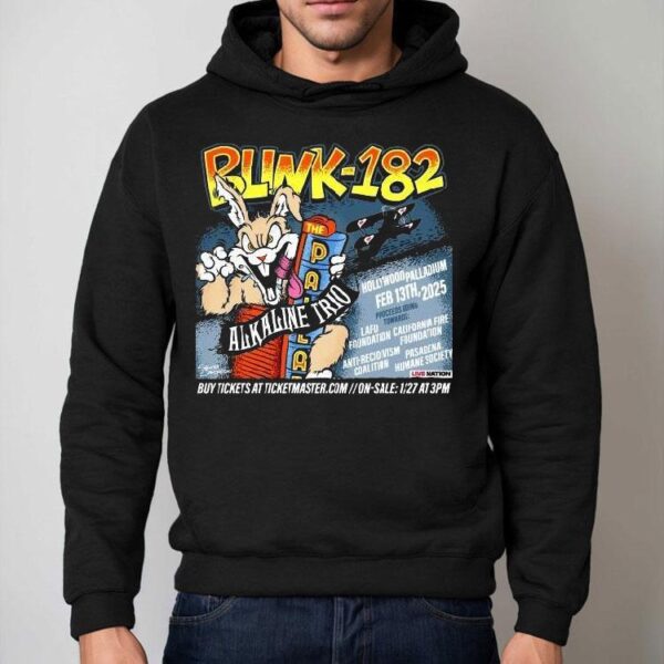 Blink-182 Alkaline Trio February 13 2025 Hollywood, Ca Shirt