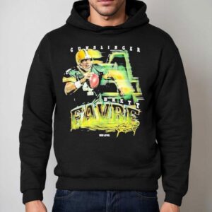 Brett Favre Green Bay Packers Grunge Wh Hoodie