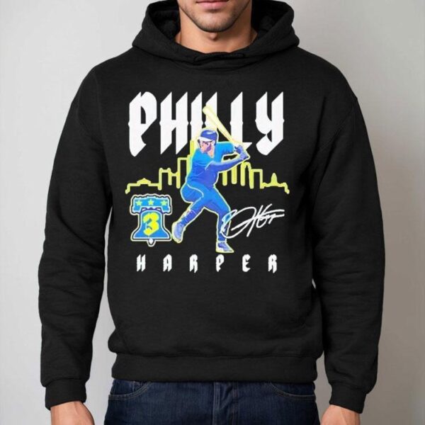 Bryce Harper Philly 3 City Connect Player Autographed Philadelphia Phillies Shirt