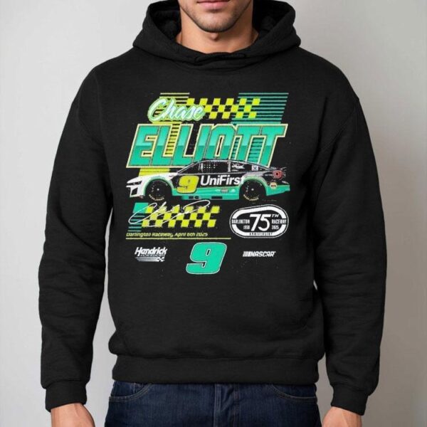 Chase Elliott #9 Unifirst Darlington Raceway 2025 Hendrick Motorsports Nascar Shirt