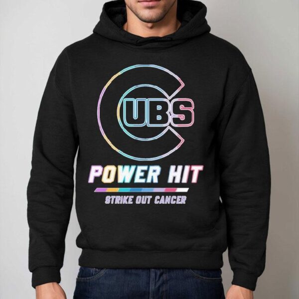 Chicago Cubs Power Hit Strike Out Cancer Shirt