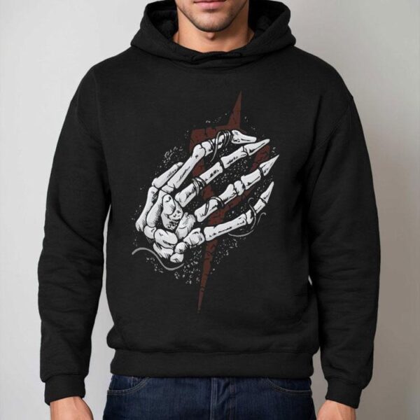 Clayman Heartless Skeleton Hand Shirt
