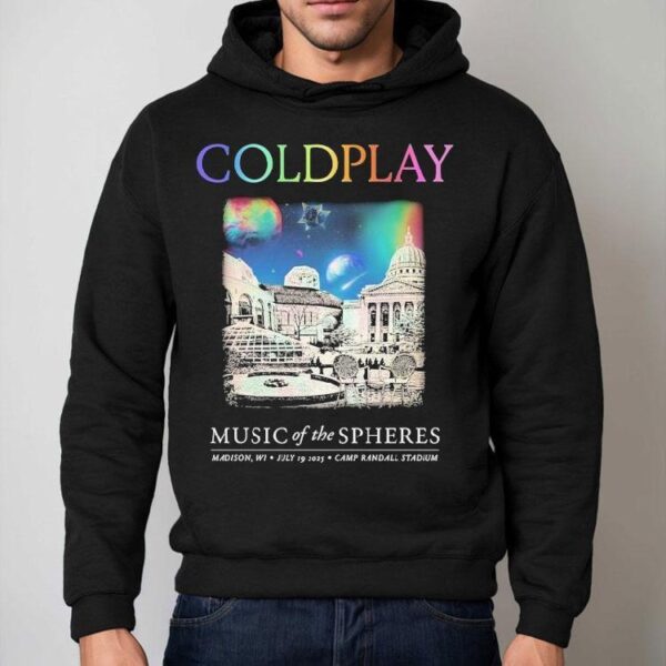 Coldplay Music Of The Spheres Madison Wi July 19 2025 Camp Randall Stadium Shirt