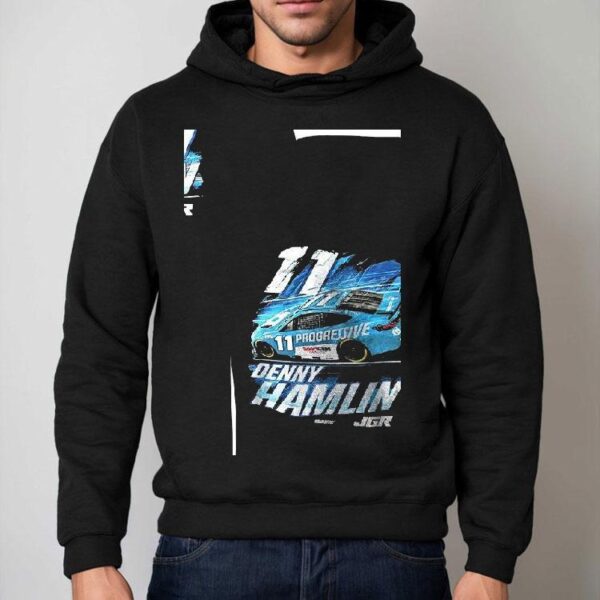 Denny Hamlin 11 Progressive Car Racing Shirt