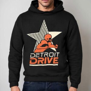 Detroit Dive Football Player Hoodie