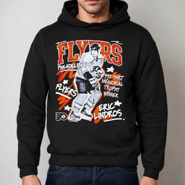 Eric Lindros Philadelphia Flyers Hockey 1995 Hart Memorial Trophy Winner Shirt
