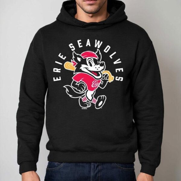 Erie Seawolves Fauxback Secondary Mascot Shirt