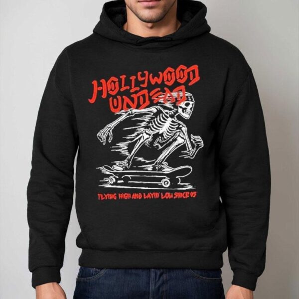 Hollywood Undead Flying High And Layin’ Low Skeleton Skate Shirt