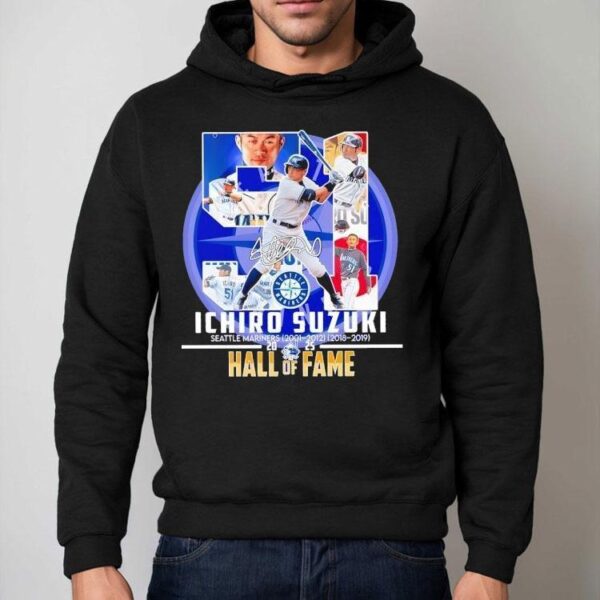 Ichiro Suzuki Seattle Mariners 2025 Hall Of Fame Signature Shirt