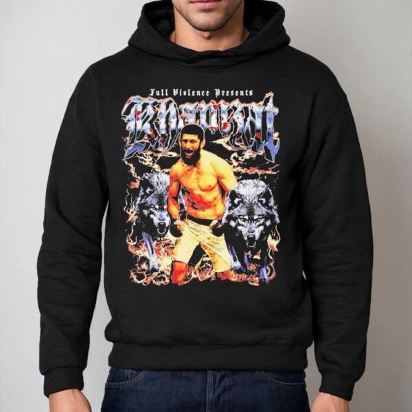 Khamzat Chimaev Born In War Full Violence Wolfs Shirt