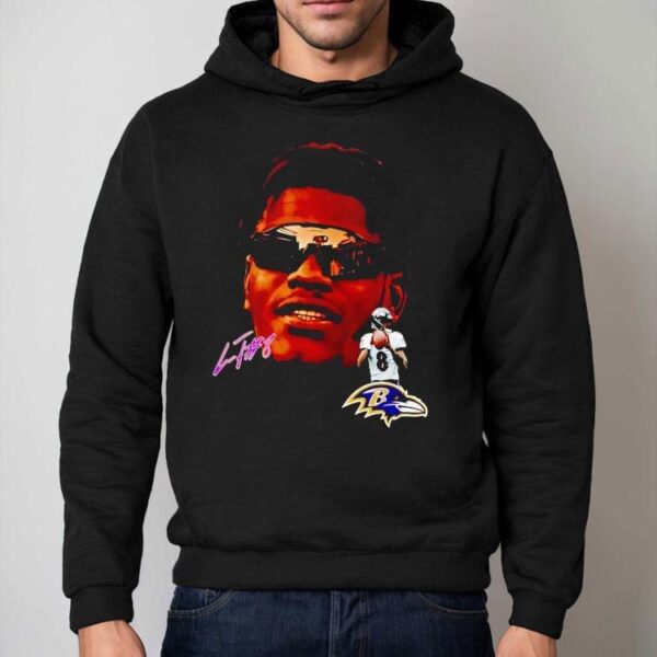 Lamar Jackson Big Face Baltimore Ravens Football Signature Shirt