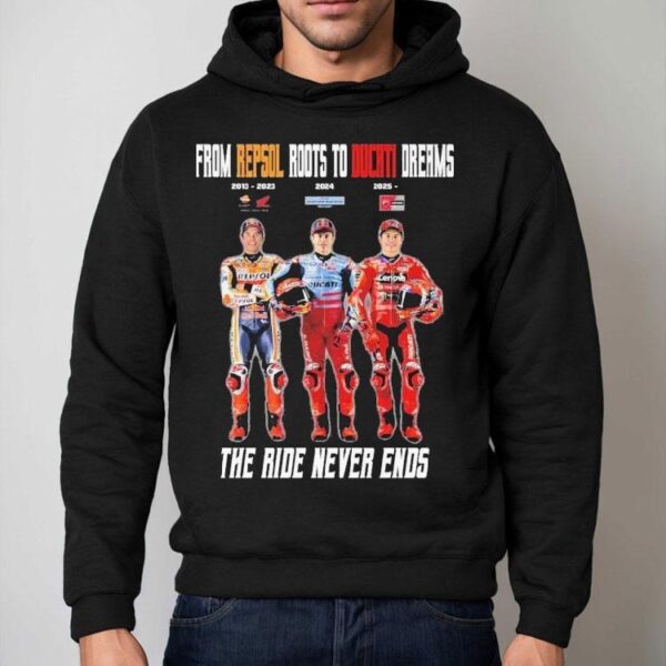 Marc Mrquez From Repsol Roots To Ducati Dreams The Ride Never Ends 2013 2023 2024 2025 Shirt