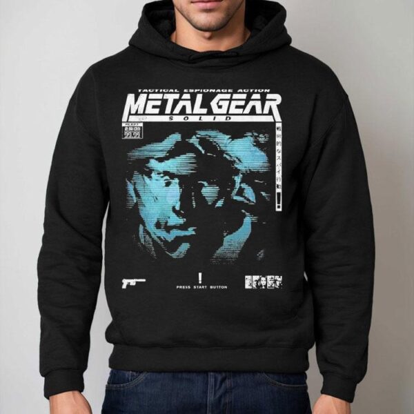 Metal Gear Solid 4 Guns Of The Patriots Tactical Espionage Action Press Start Button Shirt