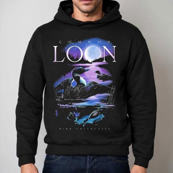 Moonlit Common Loon Bird Collective Shirt