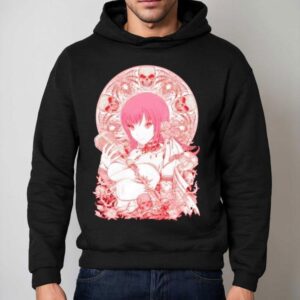 Mori Calliope Portrait Of Death White Varian Hoodie