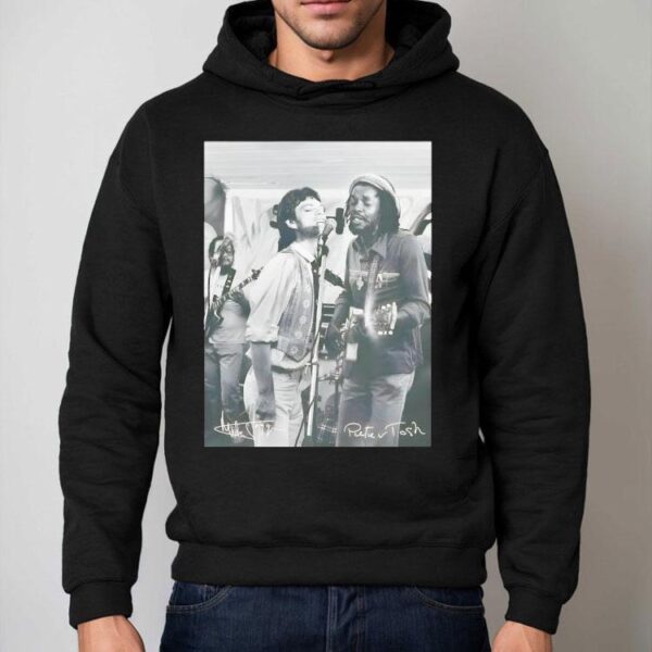 Peter Tosh Mick Jagger Walk And Don’t Look Back Signatures Shirt