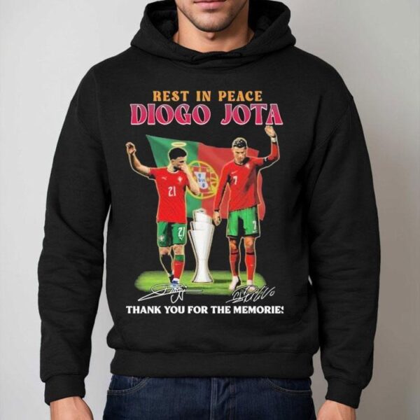 Rest In Peace Diogo Jota And Cristiano Ronaldo Thank You For The Memories Portugal Signatures Shirt