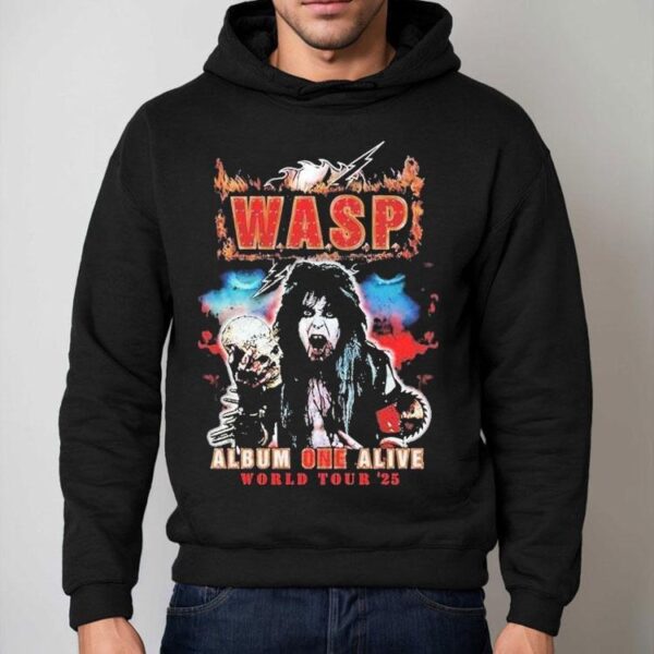 Wasp Album One Alive Blackie World Tour 2025 Shirt