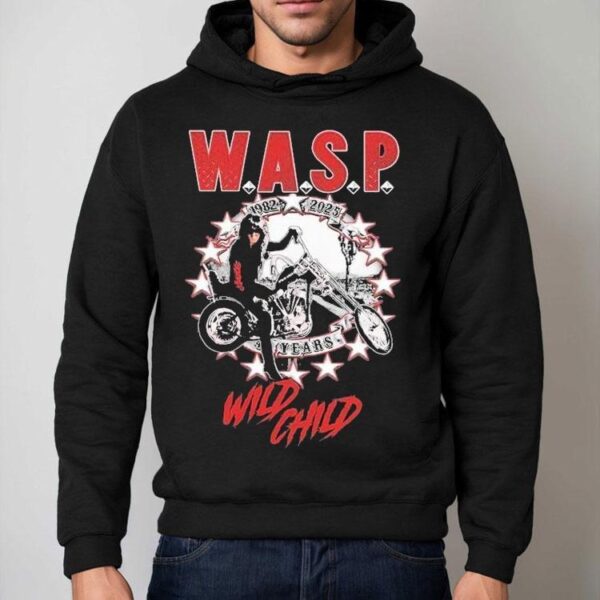 Wasp Wild Child World Tour 2025 1982 43 Years Motor Shirt