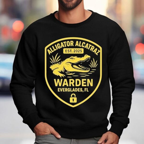 Alligator Alcatraz Warden Everglades Fl Est 2025 Gator Shirt