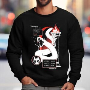 Bandage Brigade The Serpent Sports You You Feel An Unimaginable Sense Dread Attack Equips Spells Items Examine Run Dungeon Sweatshirt