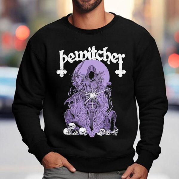 Bewitcher Biker Witch The Devil Always Mins With Rock ‘n Roll Shirt