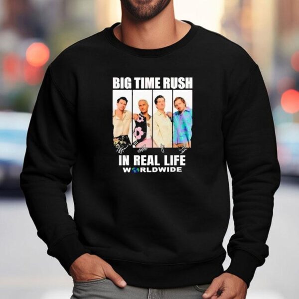 Big Time Rush X In Real Life Worldwide Signature Shirt