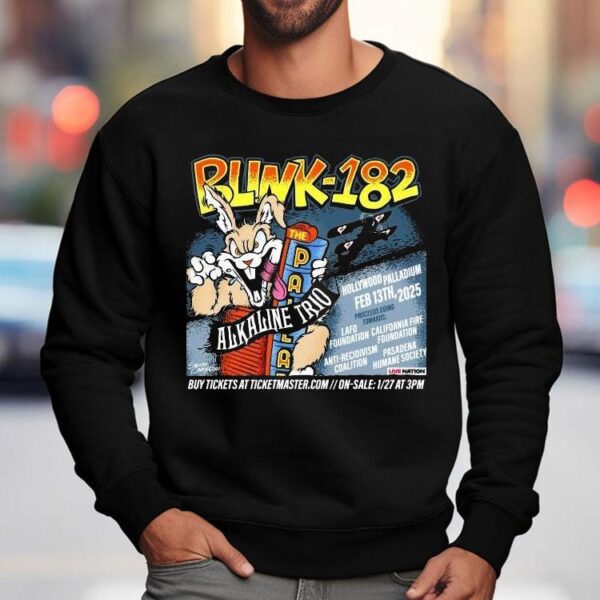 Blink-182 Alkaline Trio February 13 2025 Hollywood, Ca Shirt