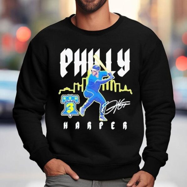 Bryce Harper Philly 3 City Connect Player Autographed Philadelphia Phillies Shirt