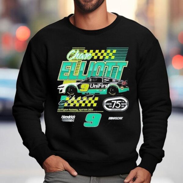 Chase Elliott #9 Unifirst Darlington Raceway 2025 Hendrick Motorsports Nascar Shirt