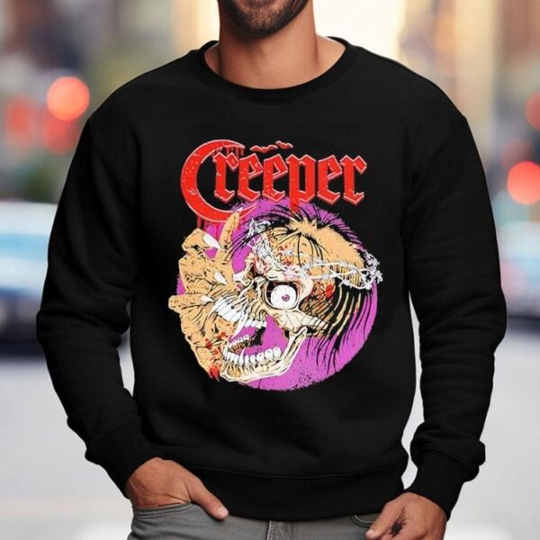 Creeper Distressed Skull-head Shirt