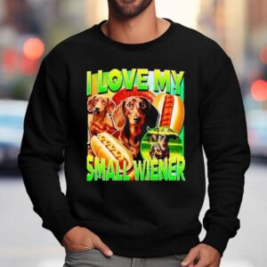 Dachshund Hotdog I Love My Small Wiener Sweatshirt
