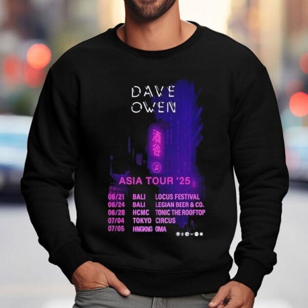 Dave Owen Asia Tour 2025 Tokyo Circus July 4 Shirt