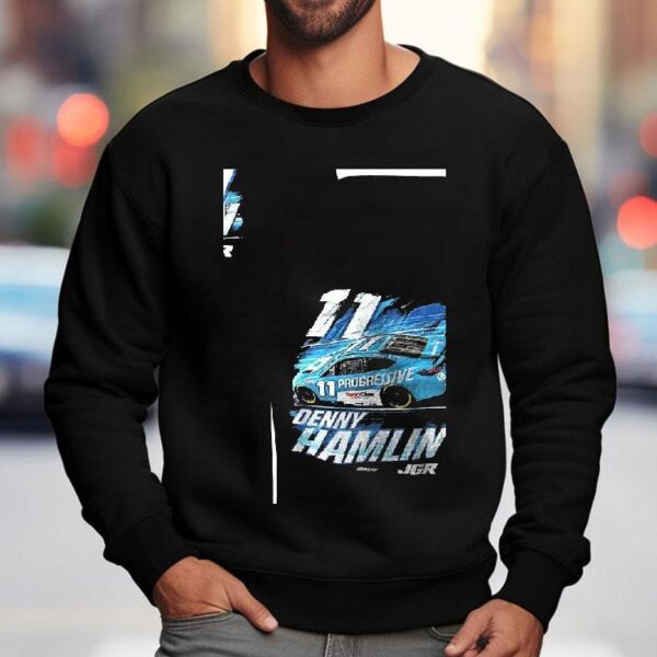 Denny Hamlin 11 Progressive Car Racing Shirt