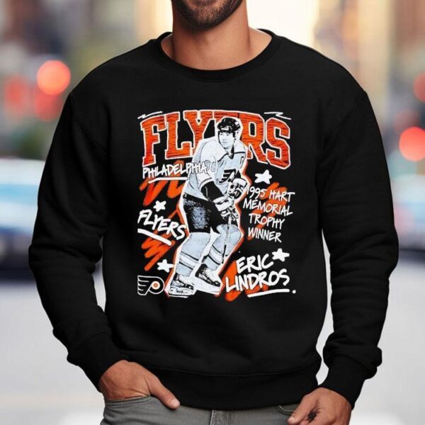 Eric Lindros Philadelphia Flyers Hockey 1995 Hart Memorial Trophy Winner Shirt