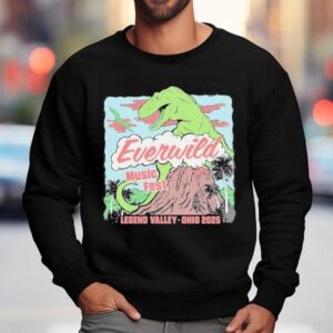 Everwild Music Fest Legend Valley Ohio Fight Or Flight Dinosaur Sweatshirt