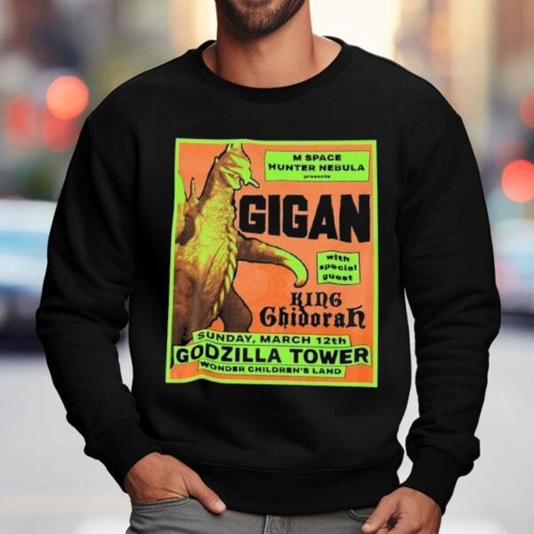 Gigan Tower Gigan Godzilla Tower Flyer Shirt