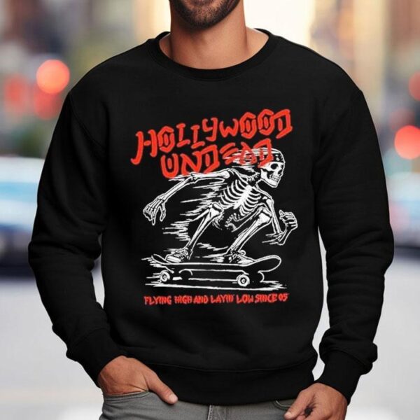 Hollywood Undead Flying High And Layin’ Low Skeleton Skate Shirt