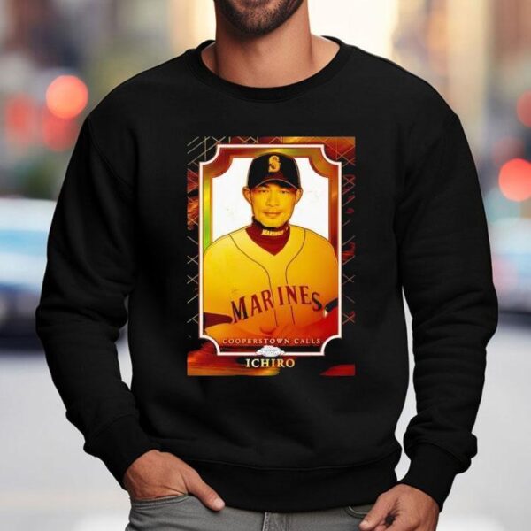 Ichiro Suzuki Black Seattle Mariners 2025 Mlb Hall Of Fame Cooperstown Calls Shirt