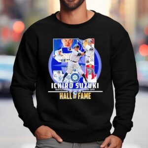 Ichiro Suzuki Seattle Mariners Hall Of Fame Signature Sweatshirt