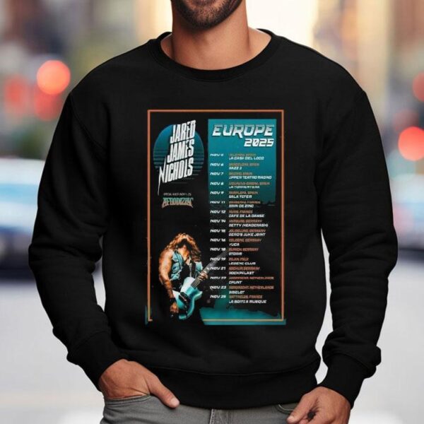 Jared James Nichols Europe Uk 2025 Tour Dates Shirt