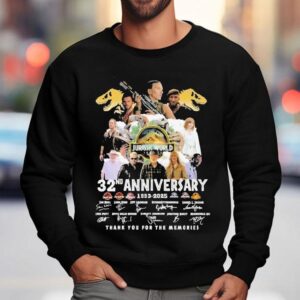 Jurassic World Nd Anniversary Thank You For The Memories Signatures Sweatshirt