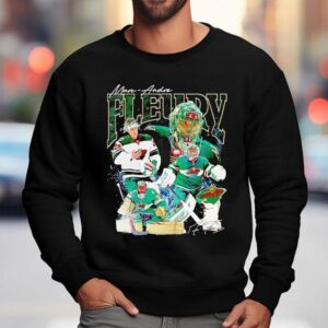 Marc Andre Fleury Minnesota Wild Hockey Signature Sweatshirt